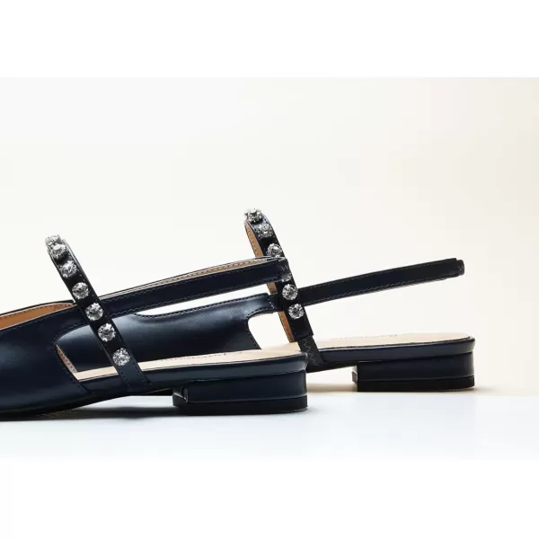 C.Paravano Slingback Flats for Women Pointed Toe Flats Sandal Women's Slingback Flats for Dressy Wedding Office Causal