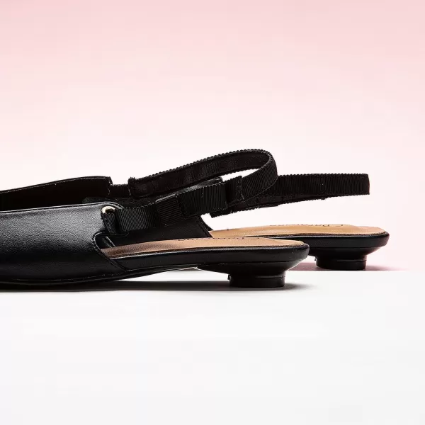 C.Paravano Slingback Flats for Women Pointed Toe Flats Sandal Women's Slingback Flats for Dressy Wedding Office Causal