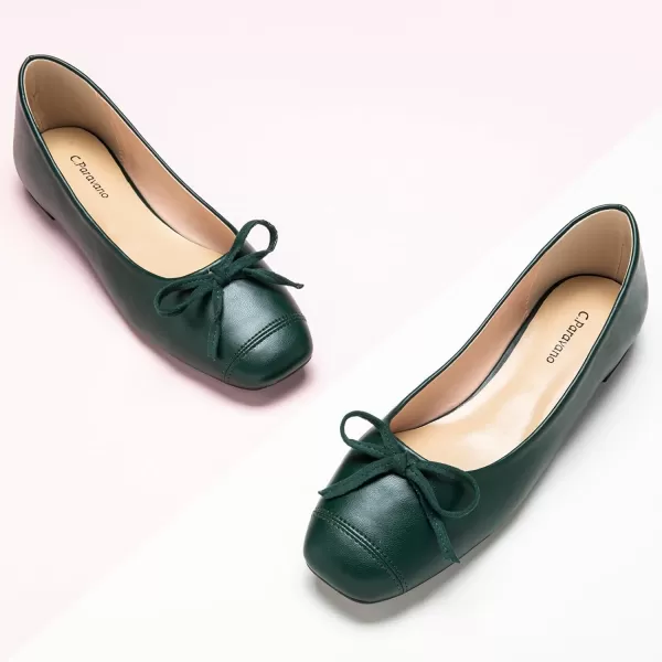 C.Paravano Women's Flats | Ballet Flats for Women | Flat Shoes | Dressy Shoes for Women | Round Toe Flats | Soft Leather Shoes Women