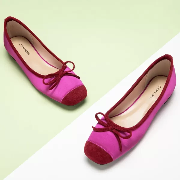 C.Paravano Women's Flats | Ballet Flats for Women | Flat Shoes | Dressy Shoes for Women | Round Toe Flats | Soft Leather Shoes Women