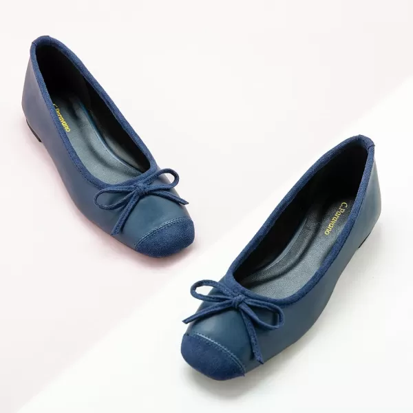 C.Paravano Women's Flats | Ballet Flats for Women | Flat Shoes | Dressy Shoes for Women | Round Toe Flats | Soft Leather Shoes Women