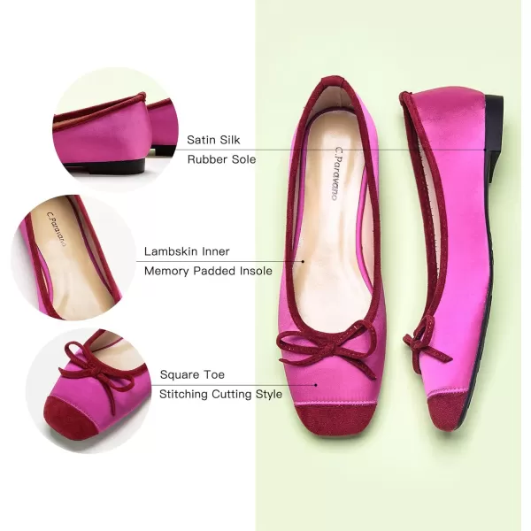 C.Paravano Women's Flats | Ballet Flats for Women | Flat Shoes | Dressy Shoes for Women | Round Toe Flats | Soft Leather Shoes Women