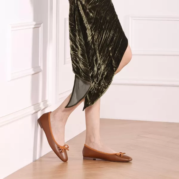C.Paravano Women's Flats | Ballet Flats for Women | Flat Shoes | Dressy Shoes for Women | Round Toe Flats | Soft Leather Shoes Women