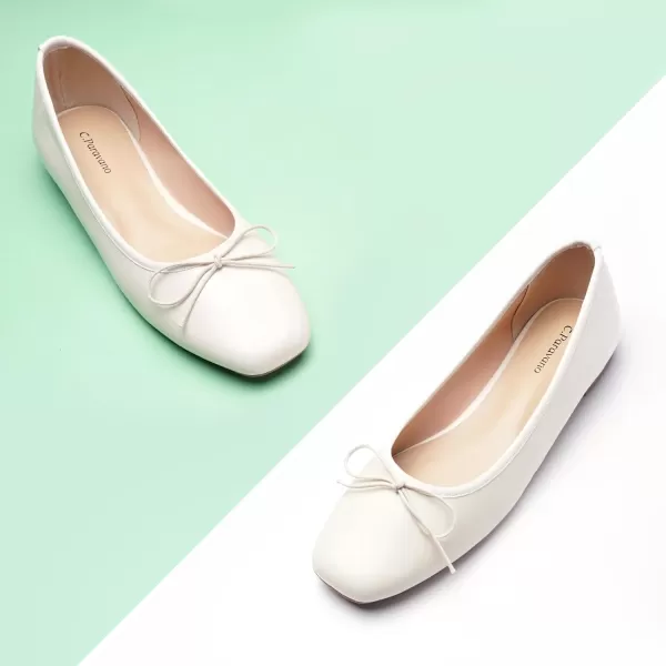 C.Paravano Women's Flats | Ballet Flats for Women | Flat Shoes | Dressy Shoes for Women | Round Toe Flats | Soft Leather Shoes Women