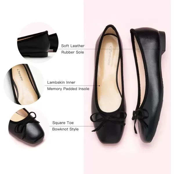 C.Paravano Women's Flats | Ballet Flats for Women | Flat Shoes | Dressy Shoes for Women | Round Toe Flats | Soft Leather Shoes Women