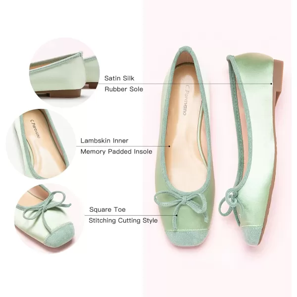 C.Paravano Women's Flats | Ballet Flats for Women | Flat Shoes | Dressy Shoes for Women | Round Toe Flats | Soft Leather Shoes Women