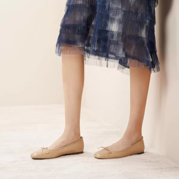 C.Paravano Women's Flats | Ballet Flats for Women | Flat Shoes | Dressy Shoes for Women | Round Toe Flats | Soft Leather Shoes Women