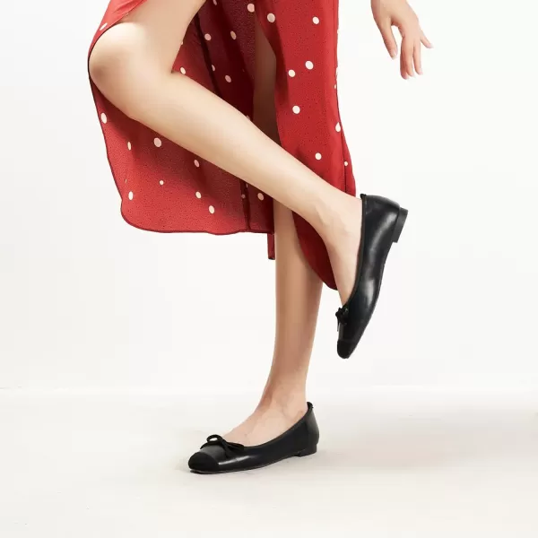 C.Paravano Women's Flats | Ballet Flats for Women | Flat Shoes | Dressy Shoes for Women | Round Toe Flats | Soft Leather Shoes Women