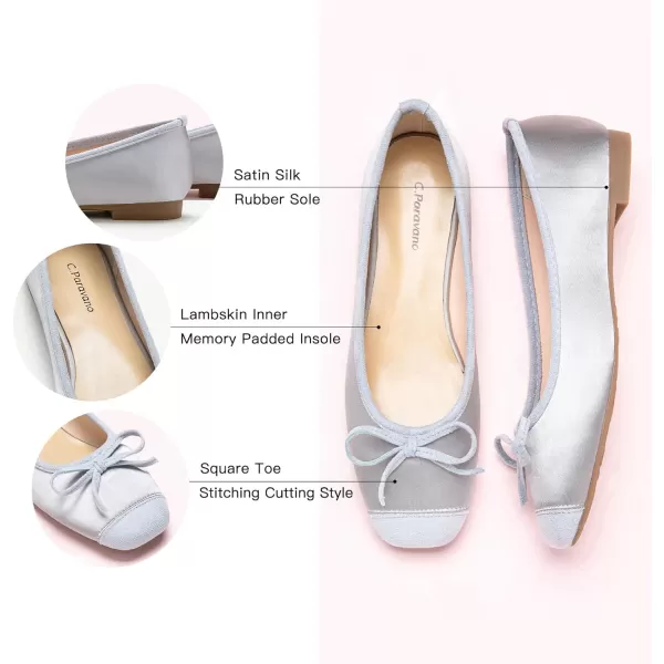 C.Paravano Women's Flats | Ballet Flats for Women | Flat Shoes | Dressy Shoes for Women | Round Toe Flats | Soft Leather Shoes Women
