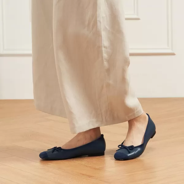 C.Paravano Women's Flats | Ballet Flats for Women | Flat Shoes | Dressy Shoes for Women | Round Toe Flats | Soft Leather Shoes Women