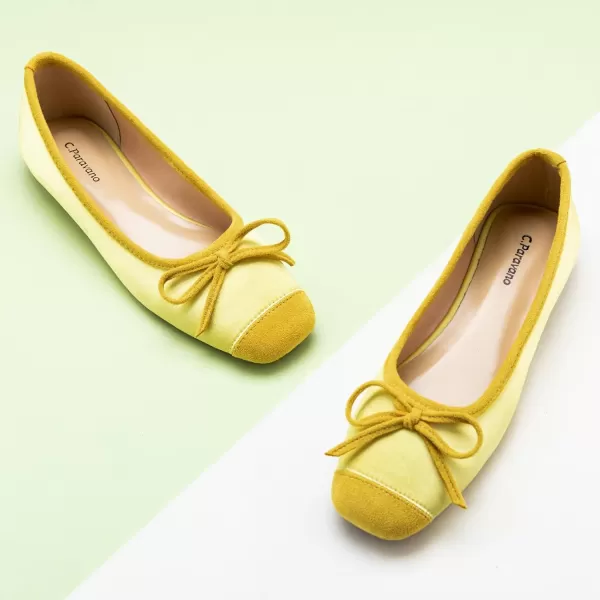 C.Paravano Women's Flats | Ballet Flats for Women | Flat Shoes | Dressy Shoes for Women | Round Toe Flats | Soft Leather Shoes Women