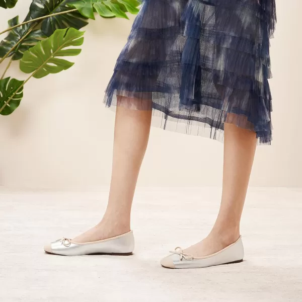 C.Paravano Women's Flats | Ballet Flats for Women | Flat Shoes | Dressy Shoes for Women | Round Toe Flats | Soft Leather Shoes Women