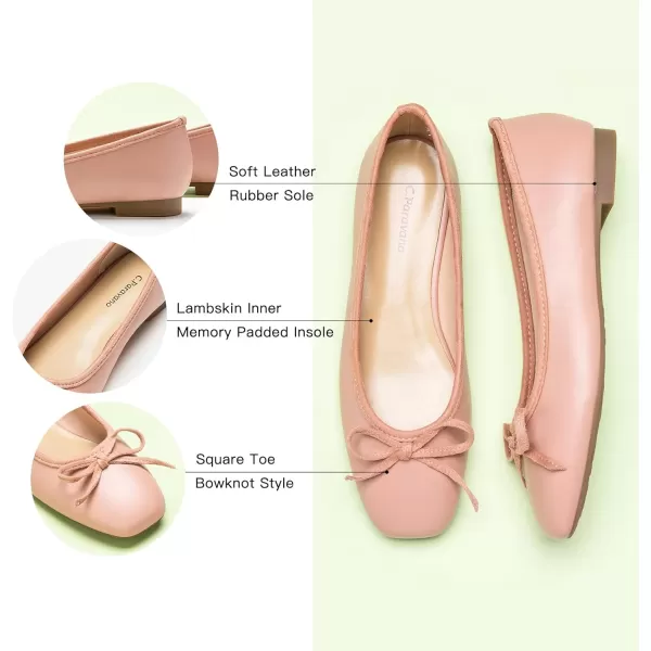 C.Paravano Women's Flats | Ballet Flats for Women | Flat Shoes | Dressy Shoes for Women | Round Toe Flats | Soft Leather Shoes Women