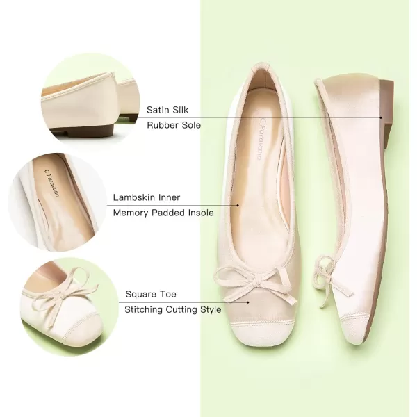 C.Paravano Women's Flats | Ballet Flats for Women | Flat Shoes | Dressy Shoes for Women | Round Toe Flats | Soft Leather Shoes Women