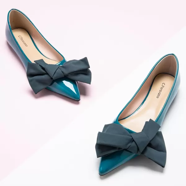 C.Paravano Women's Flats I Ballet Flats for Women I Pointed Toe Flats for Women I Bow Knot Flats Shoes Women I Slip on Flats