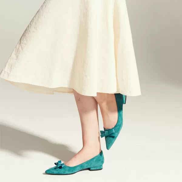 C.Paravano Women's Flats I Ballet Flats for Women I Pointed Toe Flats for Women I Bow Knot Flats Shoes Women I Slip on Flats