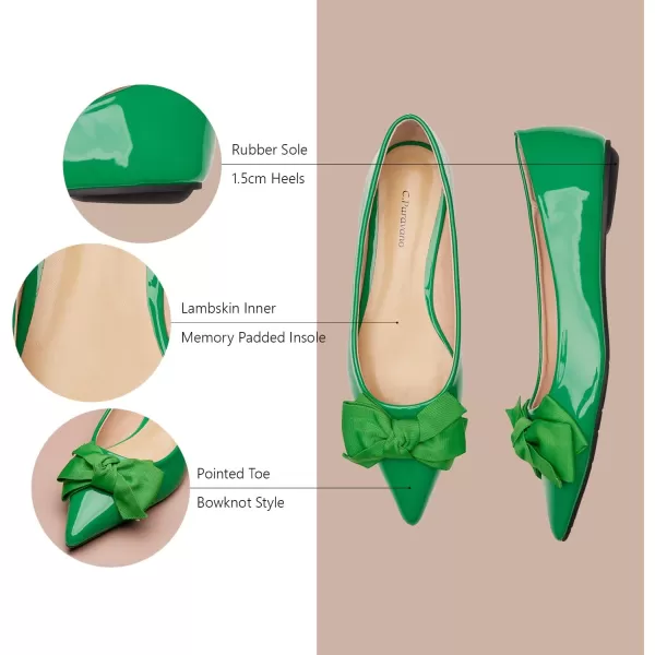 C.Paravano Women's Flats I Ballet Flats for Women I Pointed Toe Flats for Women I Bow Knot Flats Shoes Women I Slip on Flats