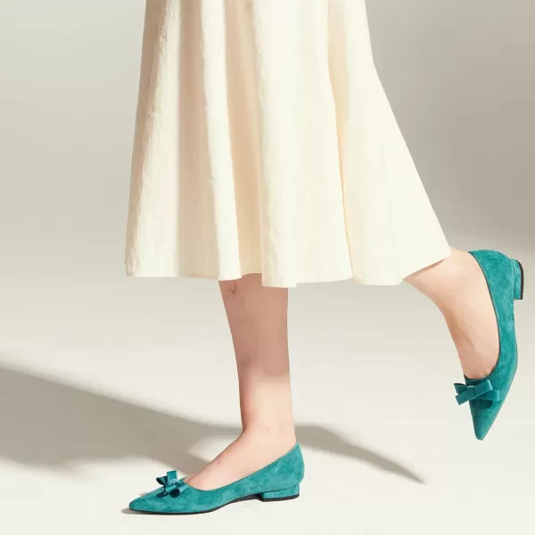 C.Paravano Women's Flats I Ballet Flats for Women I Pointed Toe Flats for Women I Bow Knot Flats Shoes Women I Slip on Flats