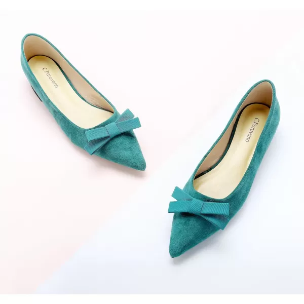 C.Paravano Women's Flats I Ballet Flats for Women I Pointed Toe Flats for Women I Bow Knot Flats Shoes Women I Slip on Flats