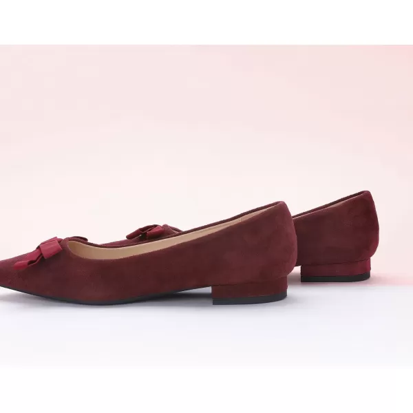C.Paravano Women's Flats I Ballet Flats for Women I Pointed Toe Flats for Women I Bow Knot Flats Shoes Women I Slip on Flats