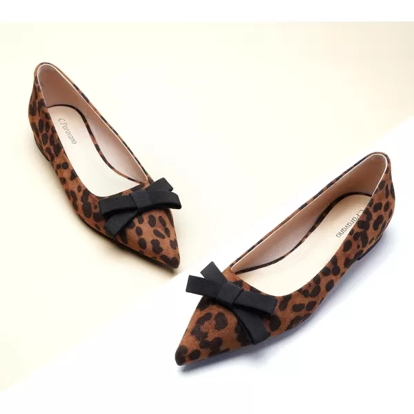 C.Paravano Women's Flats I Ballet Flats for Women I Pointed Toe Flats for Women I Bow Knot Flats Shoes Women I Slip on Flats