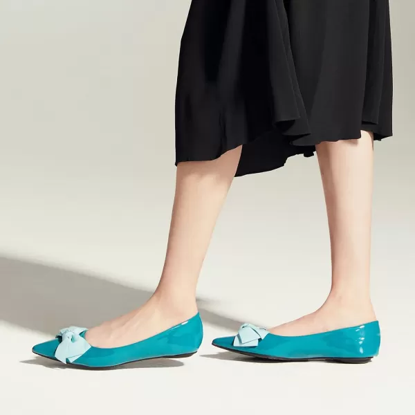 C.Paravano Women's Flats I Ballet Flats for Women I Pointed Toe Flats for Women I Bow Knot Flats Shoes Women I Slip on Flats