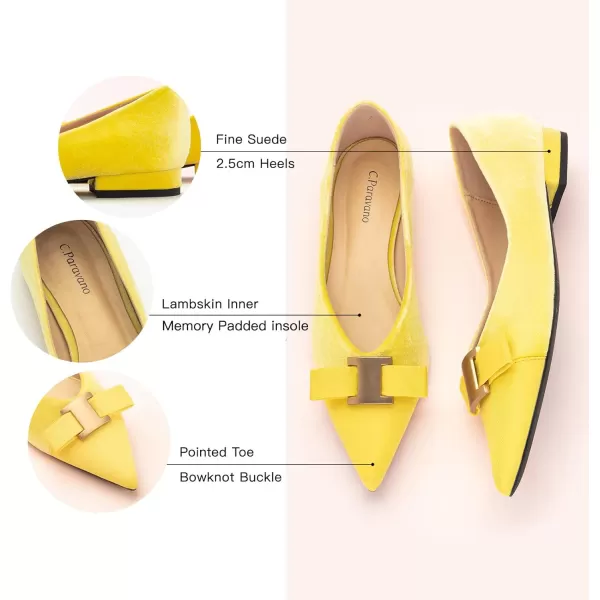 C.Paravano Women’s Flats I Flat for Women Leather I Pointed Toe Flats I Ballet Flats for Women I Slip on Dressy Flats