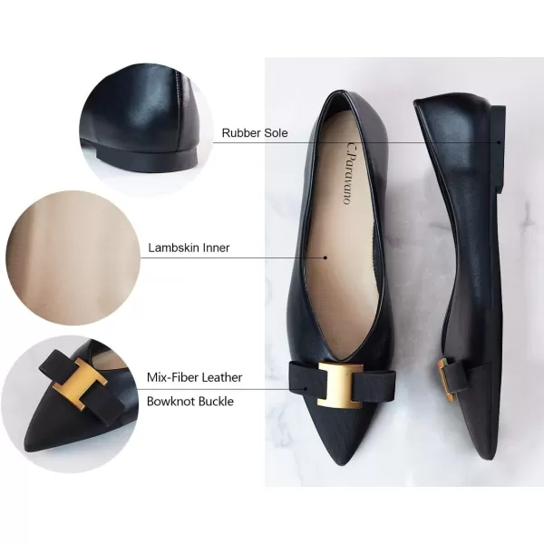 C.Paravano Women’s Flats I Flat for Women Leather I Pointed Toe Flats I Ballet Flats for Women I Slip on Dressy Flats
