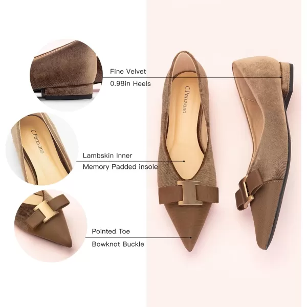 C.Paravano Women’s Flats I Flat for Women Leather I Pointed Toe Flats I Ballet Flats for Women I Slip on Dressy Flats