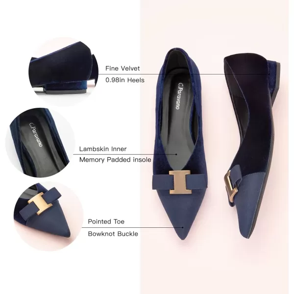 C.Paravano Women’s Flats I Flat for Women Leather I Pointed Toe Flats I Ballet Flats for Women I Slip on Dressy Flats