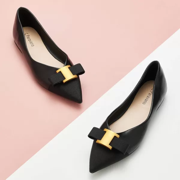 C.Paravano Women’s Flats I Flat for Women Leather I Pointed Toe Flats I Ballet Flats for Women I Slip on Dressy Flats