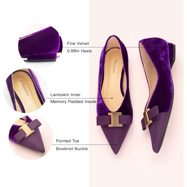 C.Paravano Women’s Flats I Flat for Women Leather I Pointed Toe Flats I Ballet Flats for Women I Slip on Dressy Flats