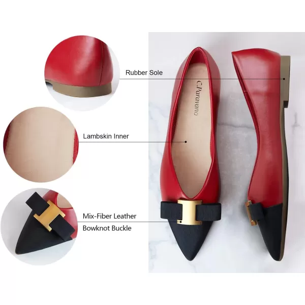 C.Paravano Women’s Flats I Flat for Women Leather I Pointed Toe Flats I Ballet Flats for Women I Slip on Dressy Flats