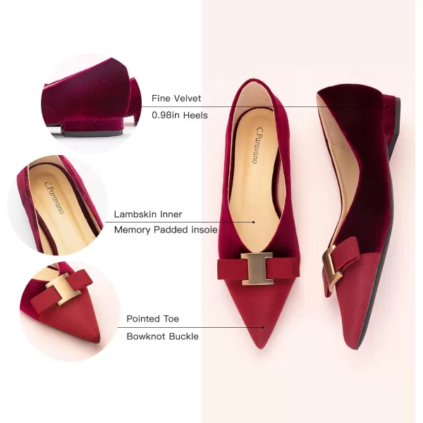 C.Paravano Women’s Flats I Flat for Women Leather I Pointed Toe Flats I Ballet Flats for Women I Slip on Dressy Flats