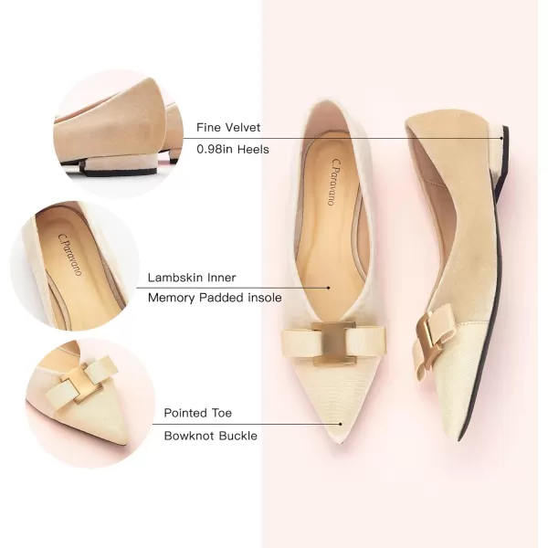 C.Paravano Women’s Flats I Flat for Women Leather I Pointed Toe Flats I Ballet Flats for Women I Slip on Dressy Flats