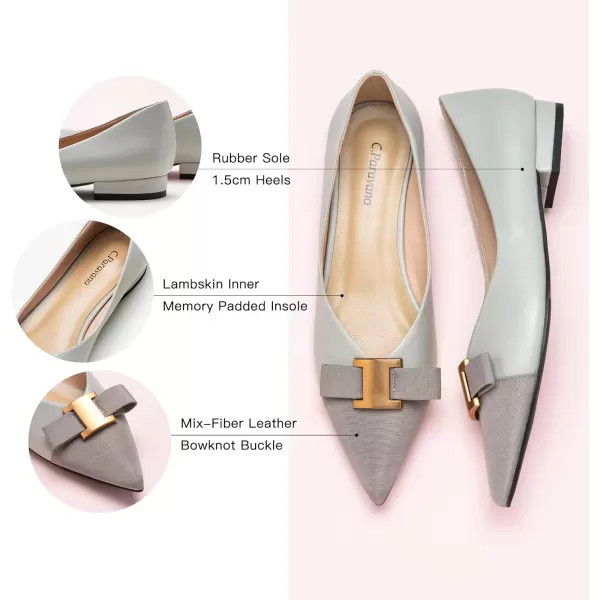 C.Paravano Women’s Flats I Flat for Women Leather I Pointed Toe Flats I Ballet Flats for Women I Slip on Dressy Flats