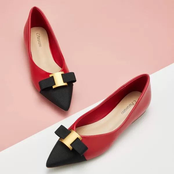 C.Paravano Women’s Flats I Flat for Women Leather I Pointed Toe Flats I Ballet Flats for Women I Slip on Dressy Flats