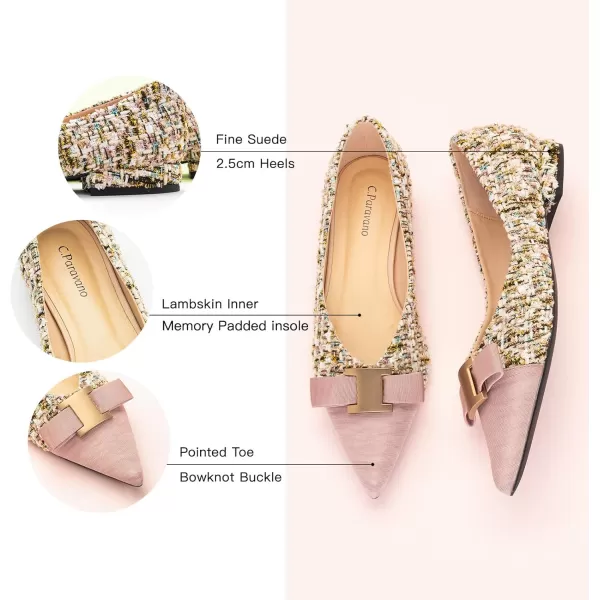 C.Paravano Women’s Flats I Flat for Women Leather I Pointed Toe Flats I Ballet Flats for Women I Slip on Dressy Flats