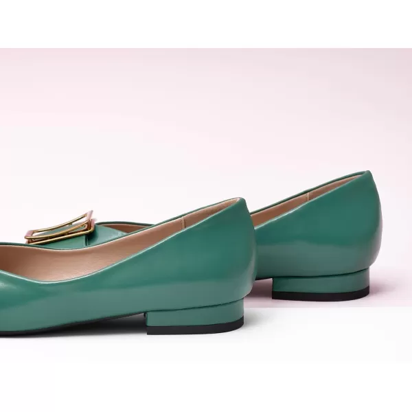 C.Paravano Women’s Flats I Pointed Toe Flats for Women I Women Flat Shoes I Crystal Buckle Flats I Ballet Flats Shoes for Women I Slip on Dressy Flats