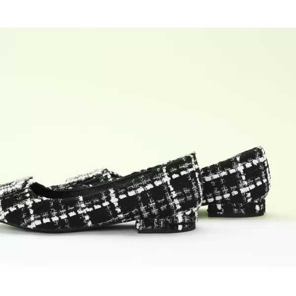 C.Paravano Women’s Flats I Pointed Toe Flats for Women I Women Flat Shoes I Crystal Buckle Flats I Ballet Flats Shoes for Women I Slip on Dressy Flats