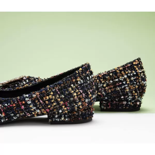 C.Paravano Women’s Flats I Pointed Toe Flats for Women I Women Flat Shoes I Crystal Buckle Flats I Ballet Flats Shoes for Women I Slip on Dressy Flats