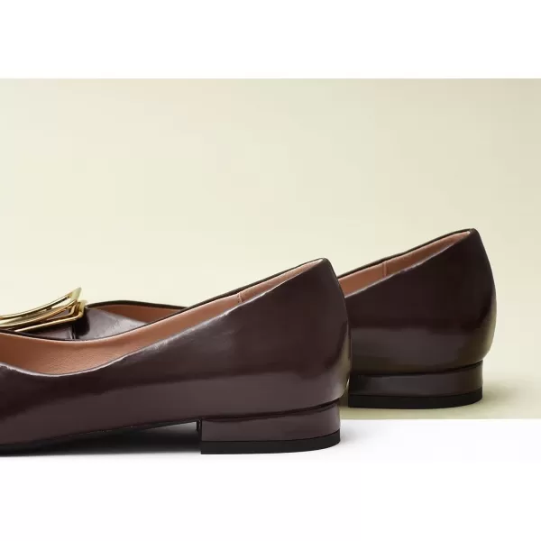 C.Paravano Women’s Flats I Pointed Toe Flats for Women I Women Flat Shoes I Crystal Buckle Flats I Ballet Flats Shoes for Women I Slip on Dressy Flats