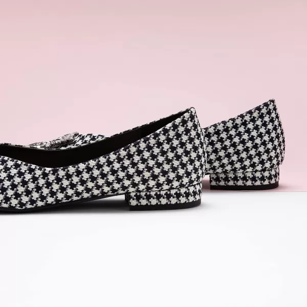 C.Paravano Women’s Flats I Pointed Toe Flats for Women I Women Flat Shoes I Crystal Buckle Flats I Ballet Flats Shoes for Women I Slip on Dressy Flats