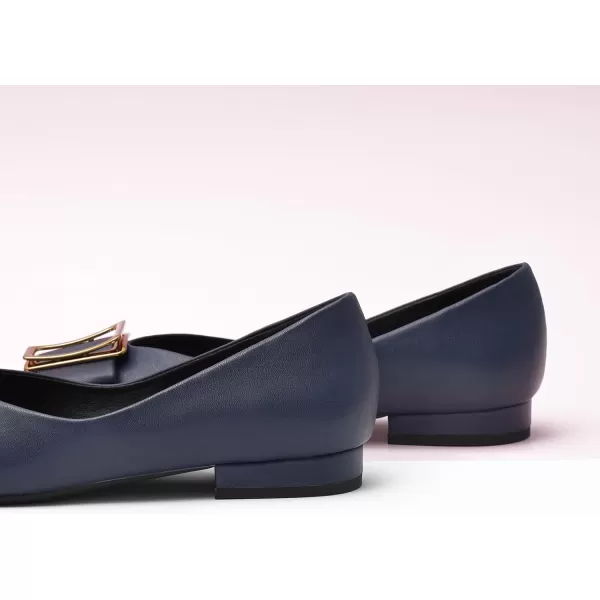 C.Paravano Women’s Flats I Pointed Toe Flats for Women I Women Flat Shoes I Crystal Buckle Flats I Ballet Flats Shoes for Women I Slip on Dressy Flats