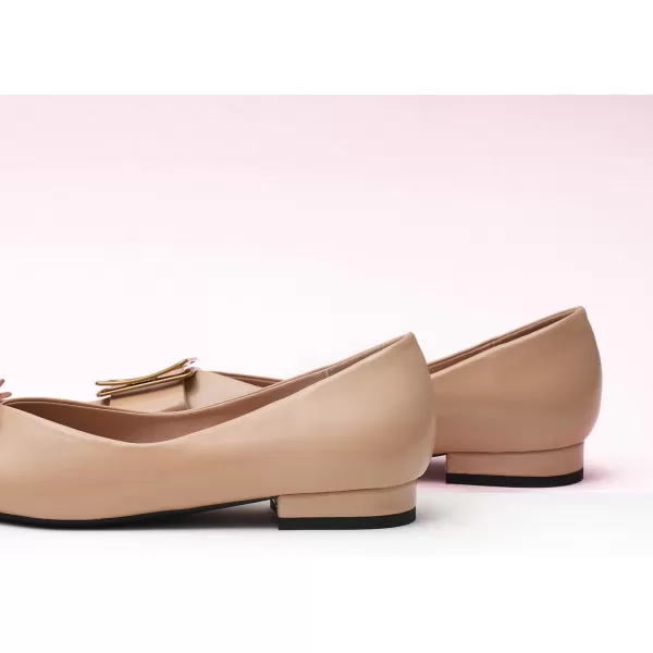 C.Paravano Women’s Flats I Pointed Toe Flats for Women I Women Flat Shoes I Crystal Buckle Flats I Ballet Flats Shoes for Women I Slip on Dressy Flats