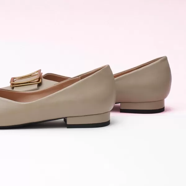C.Paravano Women’s Flats I Pointed Toe Flats for Women I Women Flat Shoes I Crystal Buckle Flats I Ballet Flats Shoes for Women I Slip on Dressy Flats