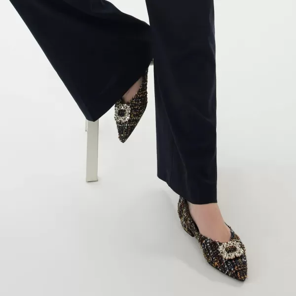 C.Paravano Women’s Flats I Pointed Toe Flats for Women I Women Flat Shoes I Crystal Buckle Flats I Ballet Flats Shoes for Women I Slip on Dressy Flats