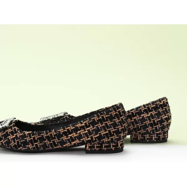 C.Paravano Women’s Flats I Pointed Toe Flats for Women I Women Flat Shoes I Crystal Buckle Flats I Ballet Flats Shoes for Women I Slip on Dressy Flats