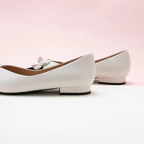 C.Paravano Women’s Flats I Slip on Ballet Flats I Pointed Toe Flats for Women I Two Tone Flats I Leather Flats Shoes Women I Womens Designer Flats