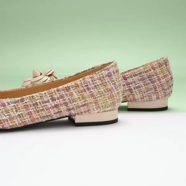 C.Paravano Women’s Flats I Slip on Ballet Flats I Pointed Toe Flats for Women I Two Tone Flats I Leather Flats Shoes Women I Womens Designer Flats